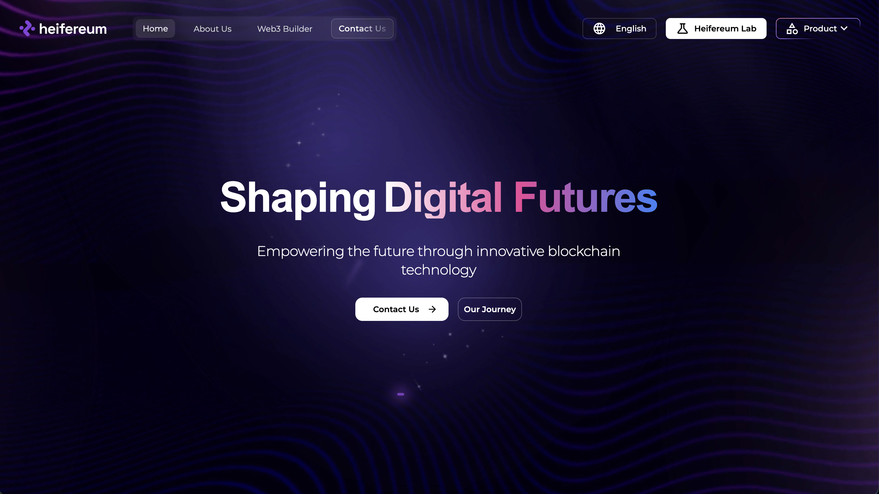 Heifereum Landing Page